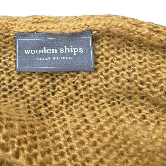 Wooden Ships Knit Sweater Womens Size S/M Multicolor Mohair Blend Lightweight - Picture 3 of 7